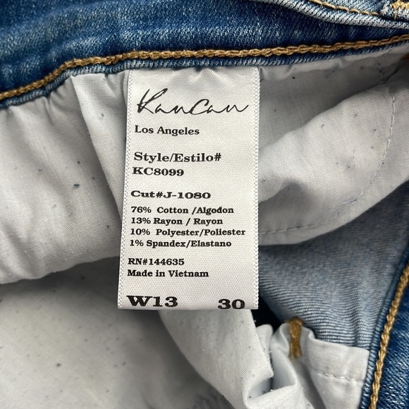 Kancan Distressed Jeans l SIZE W13 30 - Picture 8 of 9